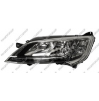 Optica Izquierda H7+h7 Electrica-Con Motor-Con Luz De Giro-Led-Negra