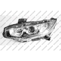 Optica Izquierda H11+hb3 Electrica-Con Motor-Con Luz Diurna-Led Mod 5 Puertas