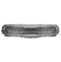 Rejilla Negra/Brillante Con Marco Cromada