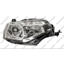 Optica Derecha H7+hb3 Electrica-Con Motor-Negra