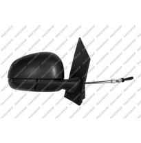 Retrovisor Derecho-Manual-Negro-Con Sonda-Convexo/Cromado-2 Pines