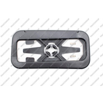 CRISTAL+SOPORTE INFERIOR DERECHO-CONVEXO/CROMADO