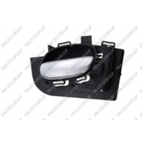Manecilla Interior Delantera/Trasera Derecha-Con Palanca Plata-Escudo Negro Peugeot 206 1998-&gt;