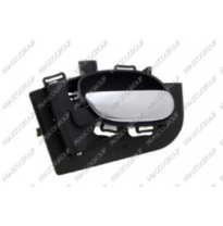 Manecilla Interior Delantera/Trasera Izquierda-Con Palanca Plata-Escudo Negro Peugeot 206 1998-&gt;