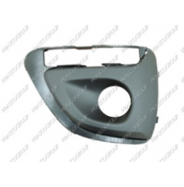 Rejilla Derecha Paragolpes-Negra-Con Agujeros Antiniebla, Luz Diurna Led Y Moldura