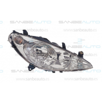 Peugeot 307 01-*Faro Dch Con Regulacion Electrico. Sin Agujero Antiniebla