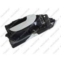 Manecilla Interior Delantera Derecha  Con Palanca Cromada-Escudo Negro Peugeot 307 2001-&gt;