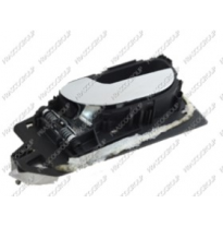 Manecilla Interior Delantera Izquierda  Con Palanca Cromada-Escudo Negro Peugeot 307 2001-&gt;