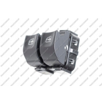 Pulsador Negro-2 Interruptores-Elevalunas Puerta Delantera Izquierda-Con Funcion Antipinzamiento-7 Pins