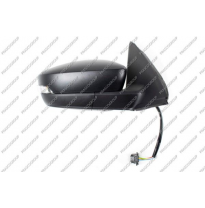 Retrovisor Derecho Electrico-Negro-Calefactado-Con Piloto-Convexo/Cromado