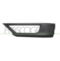 REJILLA INFERIOR IZQUIERDA PARAGOLPES DELANTERO-NEGRA GRANULADA CON AGUJERO ANTINIEBLA