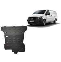 Cubre carter de Acero para el sistema Stop&amp;Go del Mercedes Vito W447, 4x2, 1.6 D Año: 2014 - 2025 Grosor: &quot;2.5&quot;mm 4x2, 1.6 D