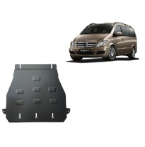 Protector de Acero para caja de cambios de Mercedes Viano W639 - 2.2 D 4x2 Año: 2003 - 2014 Grosor: &quot;2&quot;mm 2.2 D 4x2