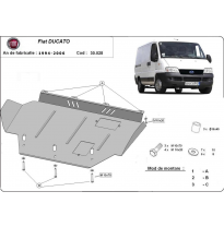 Cubre carter de Acero para Fiat Ducato Año: 1994 - 2006 Grosor: "2"mm Todas las motorizaciones