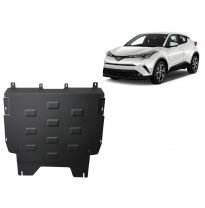 Cubre carter de Acero para Toyota C-HR Año: 2016 - 2023 Grosor: &quot;2&quot;mm Todas las motorizaciones