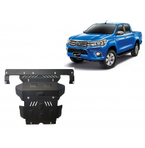 Cubre carter de Acero para el motor y el radiador del Toyota Hilux Revo Año: 2016 - 2025 Grosor: &quot;3&quot;mm Todas las motorizaciones