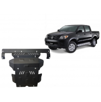 Cubre carter de Acero para el motor y el radiador del Toyota Hilux Año: 2004 - 2015 Grosor: &quot;3&quot;mm Todas las motorizaciones