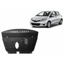 Cubre carter de Acero para Toyota Yaris Año: 2011 - 2020 Grosor: &quot;2&quot;mm XP130, Todas las motorizaciones tipo, híbrido