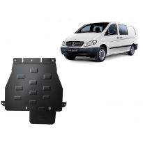 Protector de Acero para caja de cambios Mercedes Vito W639 - 4x4 - caja de cambios automática Año: 2003 - 2014 Grosor: &quot;2.5&quot;mm 4
