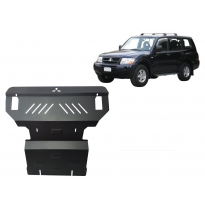 Cubre carter de Acero para el motor y el radiador del Mitsubishi Pajero 3 (V60, V70). Año: 1999 - 2007 Grosor: &quot;2,5&quot;mm 3.5 Gdi;