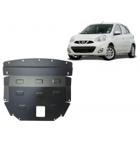 Cubre carter de Acero para Nissan Micra Año: 2010 - 2016 Grosor: &quot;2&quot;mm Todas las motorizaciones
