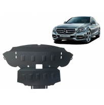 Cubre carter de Acero para Mercedes Clase C W205 Año: 2014 - 2021 Grosor: &quot;2&quot;mm 4x2
