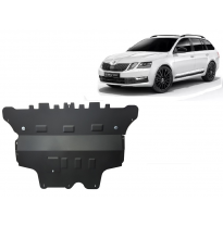 Cubre carter de Acero para el motor y caja de cambios del Skoda Octavia 3 (automático). Año: 2013 - 2019 Grosor: &quot;2&quot;mm Todas las