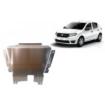 Cubre carter de aluminio para DACIA SANDERO 2 Año: 2012 - 2025 Grosor: "4"mm Todas las motorizaciones