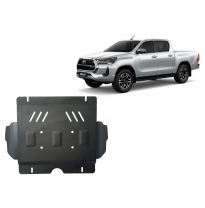 Cubre carter de Acero para Toyota Hilux Invincible Año: 2021 - 2025 Grosor: &quot;3&quot;mm Todas las motorizaciones