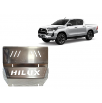 Protector de radiador de aluminio para Toyota Hilux Invincible Año: 2021 - 2025 Grosor: &quot;4&quot;mm Todas las motorizaciones