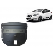 Cubre carter de Acero para Nissan Micra Año: 2016 - 2025 Grosor: &quot;2&quot;mm Todas las motorizaciones