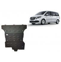 Cubre carter de Acero para Mercedes Clase V W447, 2.2 D, 4x4 Año: 2020 - 2025 Grosor: &quot;2.5&quot;mm 2.2 D, 3.0 4x4