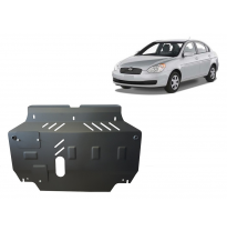 Cubre carter de Acero para Hyundai Accent Año: 2005 - 2010 Grosor: &quot;2&quot;mm Todas las motorizaciones
