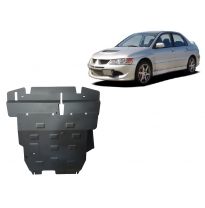 Cubre carter de Acero para Mitsubishi Lancer Año: 2002 - 2007 Grosor: &quot;2.5&quot;mm Todas las motorizaciones