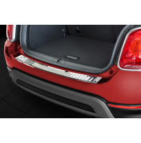 Protector paragolpes trasero acero inox Fiat 500X 2015- &#039;Ribs&#039;