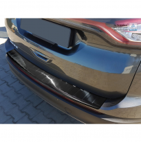 Protector paragolpes trasero Negro acero inox Ford Edge II 2014- &#039;Ribs&#039;