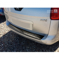 Protector paragolpes trasero Negro acero inox Peugeot 5008 2009-2016 &#039;Ribs&#039;