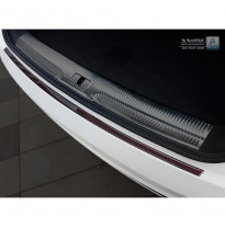 Protector De Paragolpes Carbono Audi Q3 2011-2015 &amp; 2015- Rojo-Negro Carbon