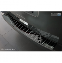 Black Mirror Protector paragolpes trasero acero inox Citroën Spacetourer / Peugeot Traveller / Toyota Proace Verso 2016- &#039;Ribs&#039;