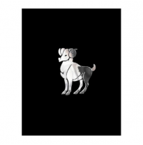 Adhesivo De Níquel &#039;Aries&#039; - 50x40mm