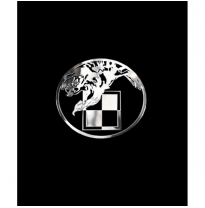 Adhesivo De Níquel &#039;Checker Con Un Águila&#039; - 50x55mm