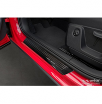 Protectores de umbral de puerta de acero inoxidable negro valido para Audi Q2 Facelift 2020 - &#039;Edición especial&#039; - 4 piezas