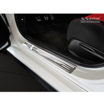 Protectores De Umbral De Puerta De Acero Inoxidable Adecuados Para El Honda Civic X Hb 5-Puertas 2017- &#039;Sportline&#039; - 4-Piezas