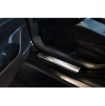 Protector talonera de puerta acero inox Mitsubishi Outlander III 2012- - &#039;Exclusive&#039; - 4-piezas