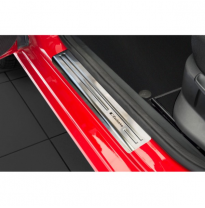 Protector talonera de puerta acero inox Skoda Fabia III Combi 2014-2018 &amp; FL 2018- - &#039;Exclusive&#039; - 4-piezas