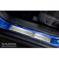 Protectores De Umbral De Puerta De Acero Inoxidable Adecuados Para El Ford Mondeo V Wagon 2014- &#039;Exclusivo&#039; - 4 Piezas