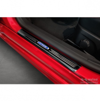 Protectores de umbral de puerta Black Inox adecuados para Ford Focus IV excl. ST-Line 2018- &#039;Híbrido&#039; - 4 piezas