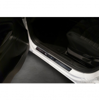 Protector de umbral de puerta universal Avisa &#039;Shadow Premium&#039; aluminio/negro - 2 piezas - 54 x 4 cm