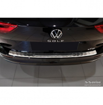 Protector de parachoques trasero de acero inoxidable valido para Volkswagen Golf VIII Variant 2020- &#039;Ribs&#039;