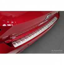 Protector de paragolpes trasero de acero inoxidable apto para Seat Ibiza 6F Facelift 2021- &#039;Ribs&#039;